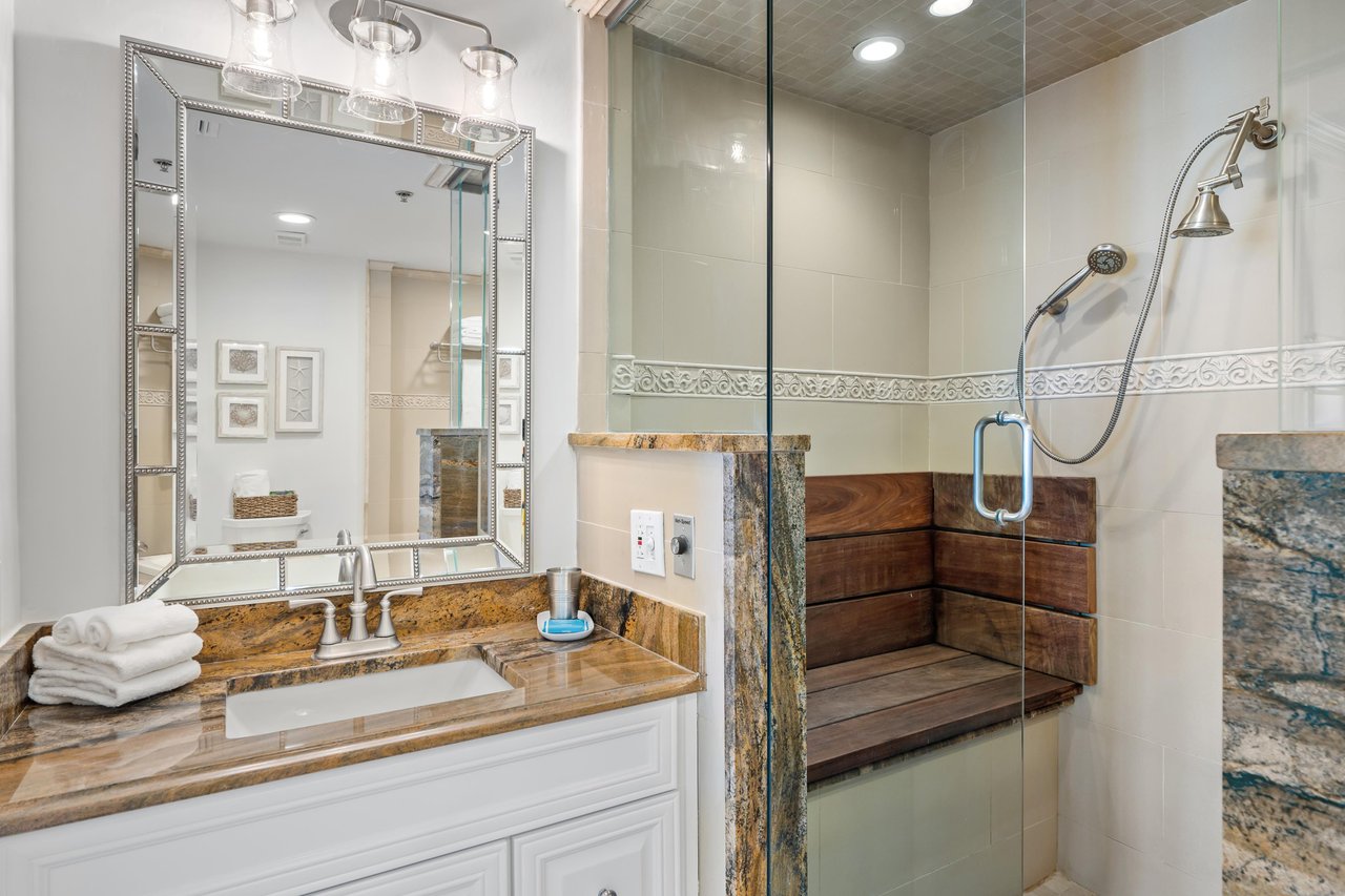 Primary Bathroom 1 with Stand Alone Shower and Sauna