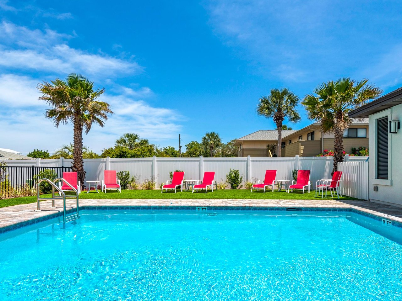 Seating around Community Pool