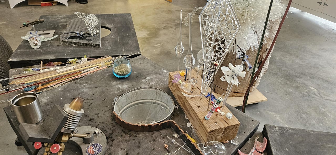 Glass Deer  flamework