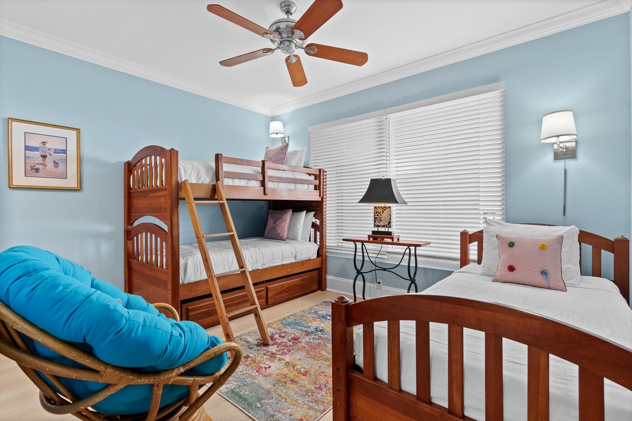 Bedroom 3 with Bunks and Trundle