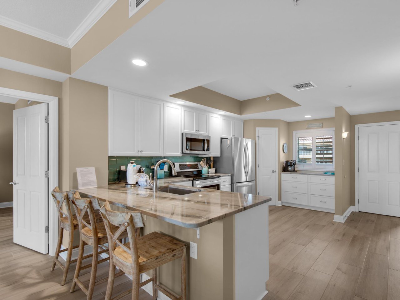 Kitchen with Bar Seating