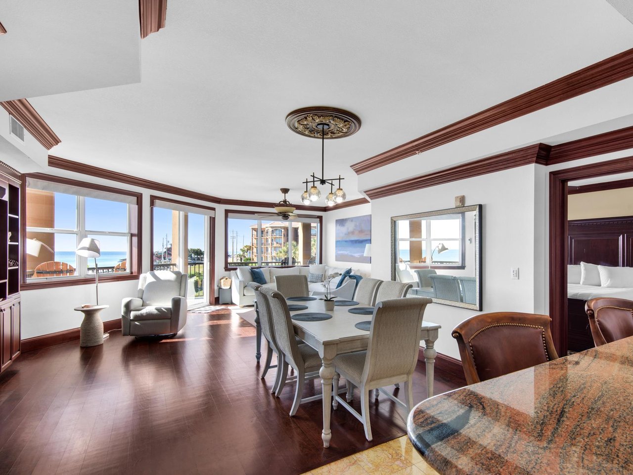 Living and Dining Rooms Open to Kitchen