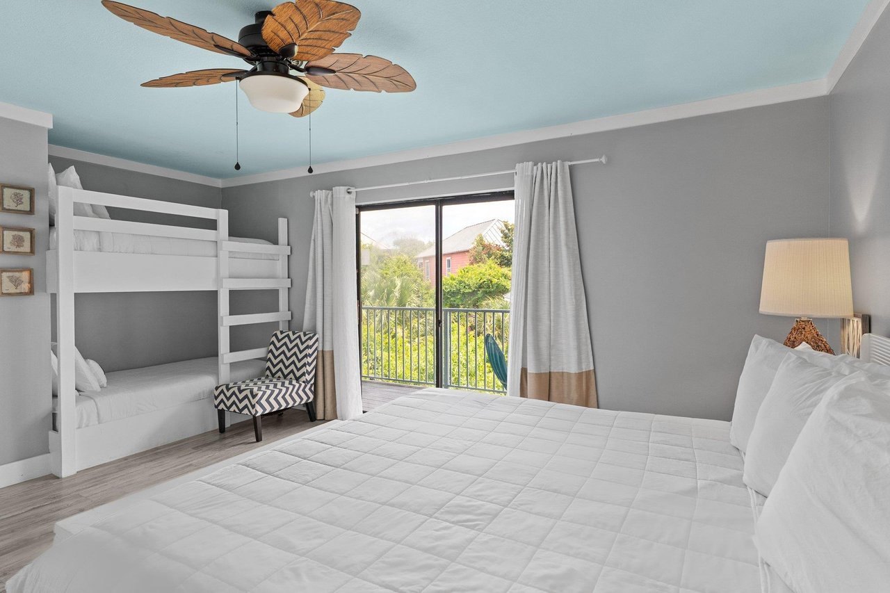 Primary Bedroom 2nd Floor with Built In Bunks