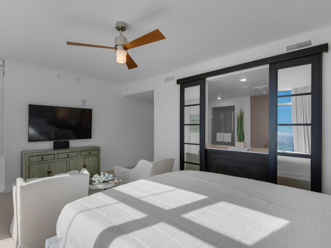 Primary Bedroom with Flat Screen TV