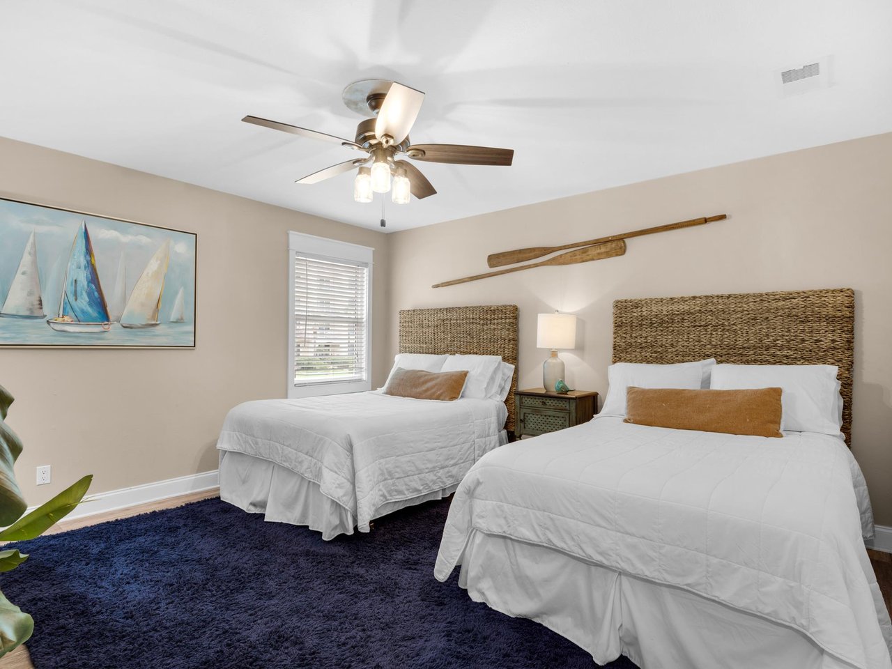 2nd floor bedroom 2 with two full size beds