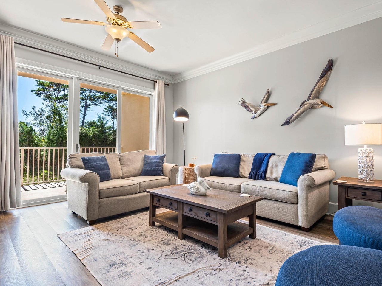 Living Area with Balcony Access