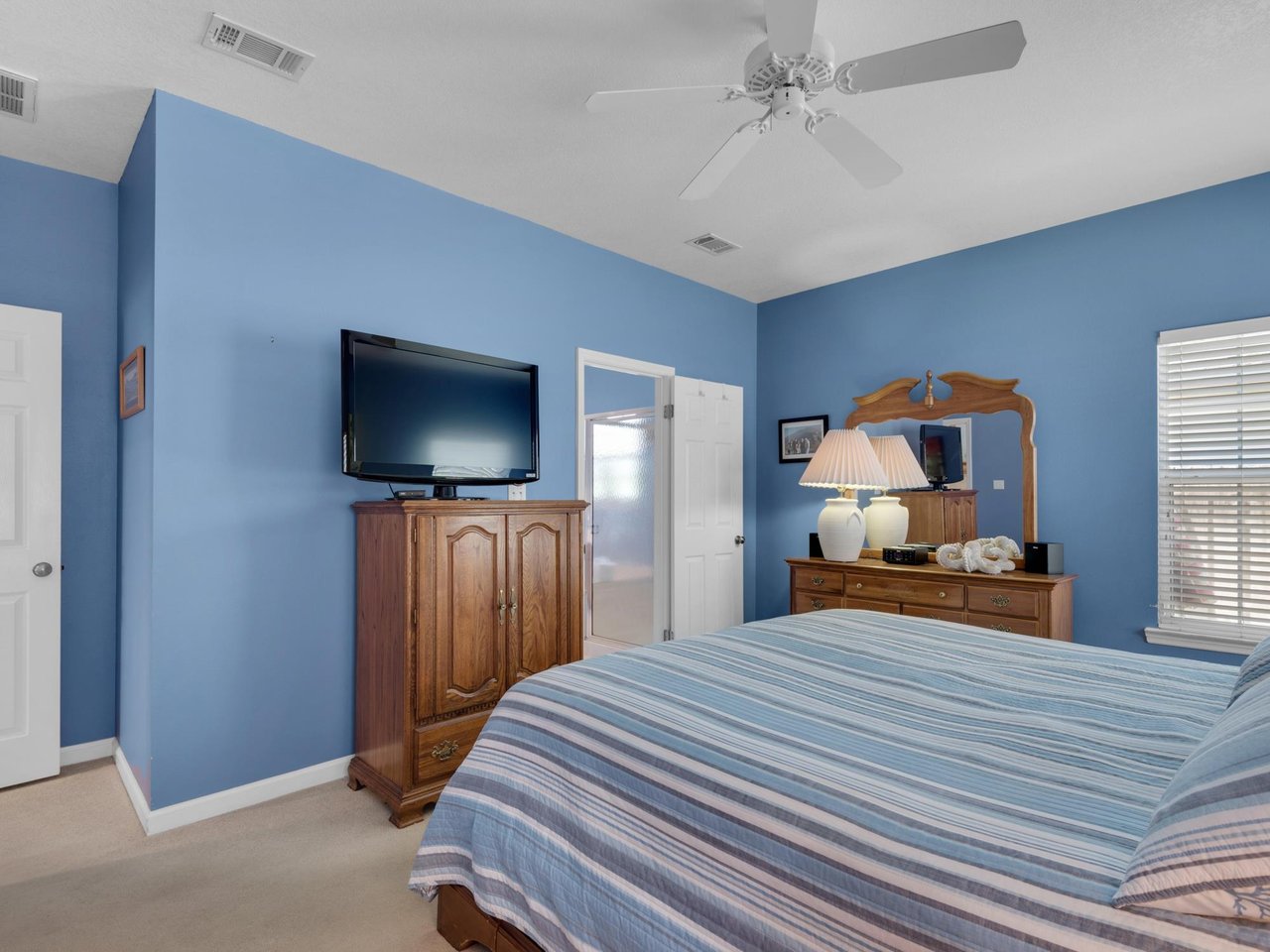 Bedroom 1 with Flat screen TV