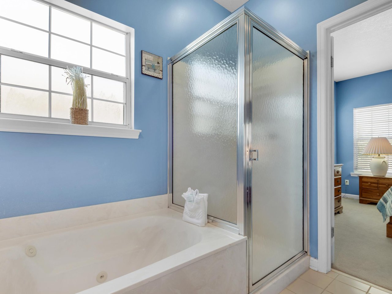 Bathroom 1 with Soaking Tub and Walkin Shower