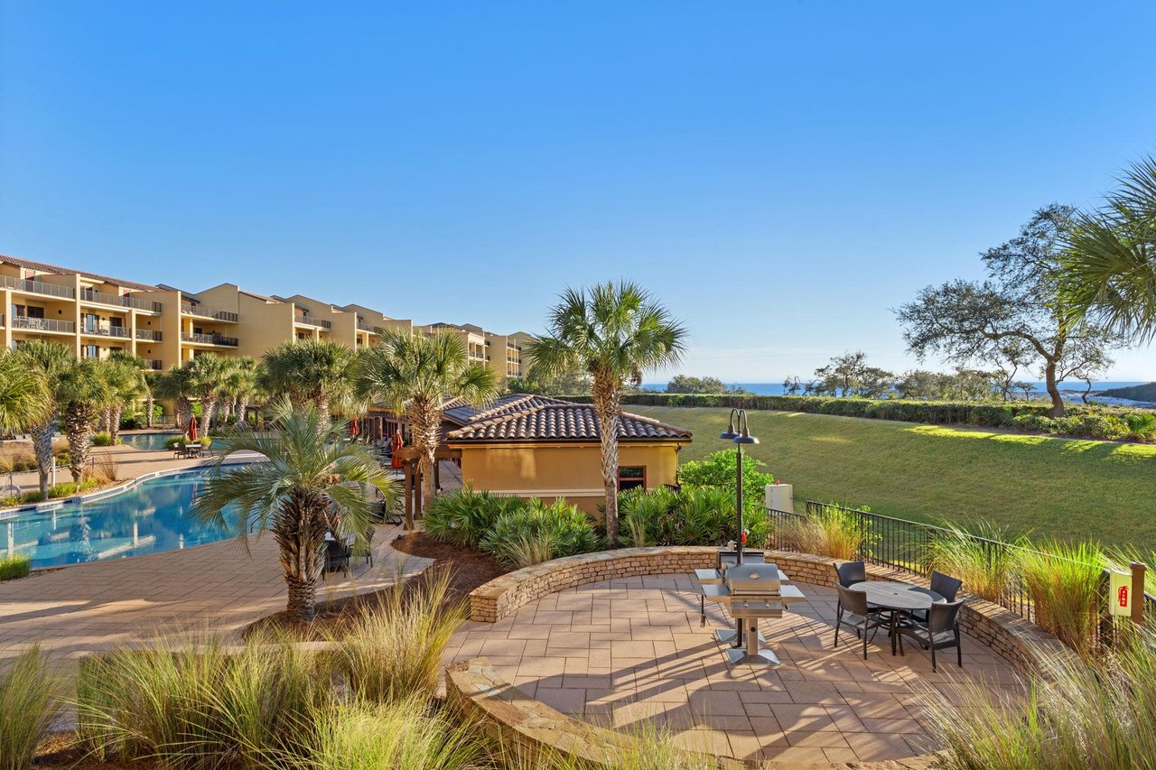 Enjoy the View of the Pool and Grounds