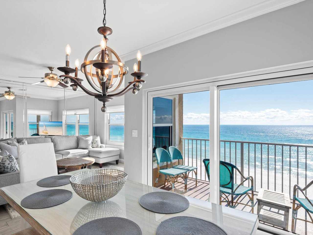 Spectacular Gulf Views from Dining Area Located on First Floor