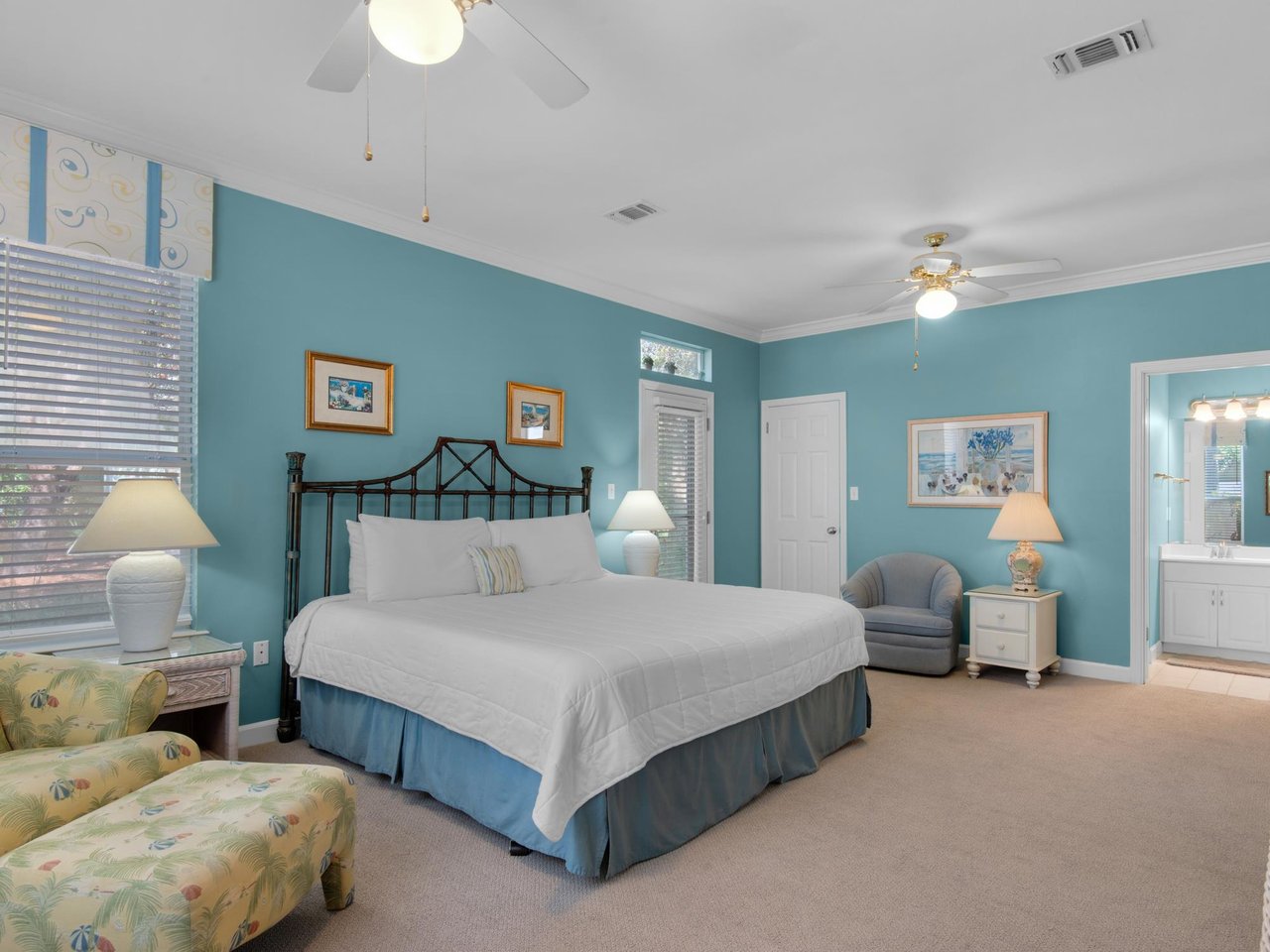 Bedroom 1 on 1st Floor with King Bed