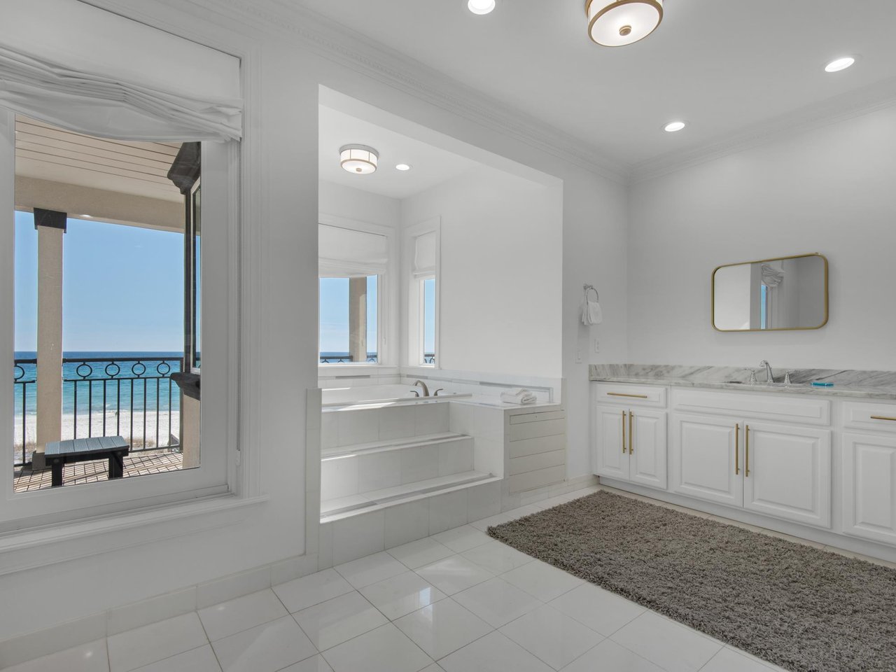 Primary Bathroom on 3rd Floor with Double Vanity and Soaking Tub