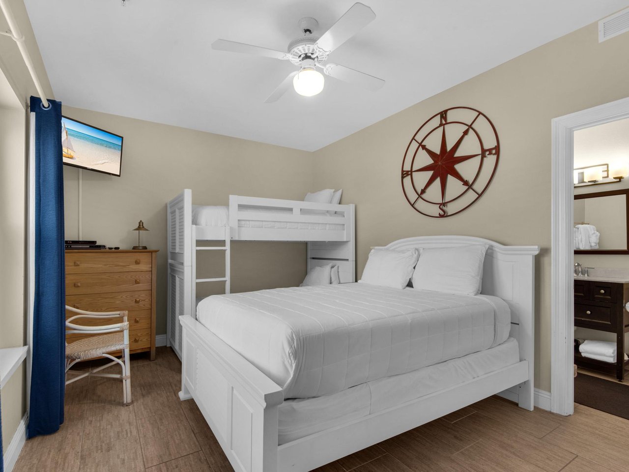 Bedroom 3 with Queen and Bunk Bed 2nd fl