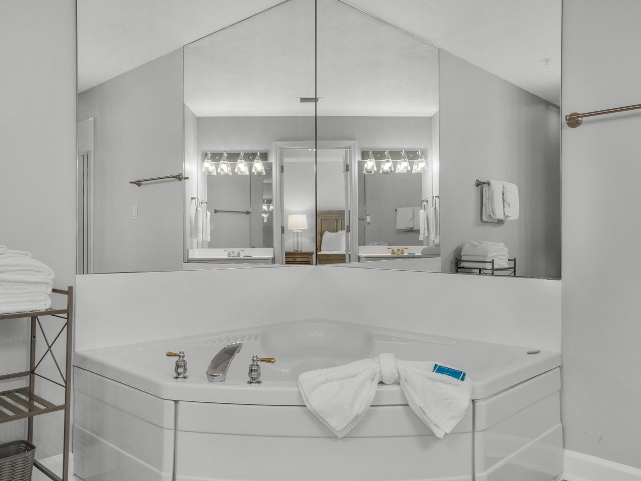 Primary bathroom with garden tub