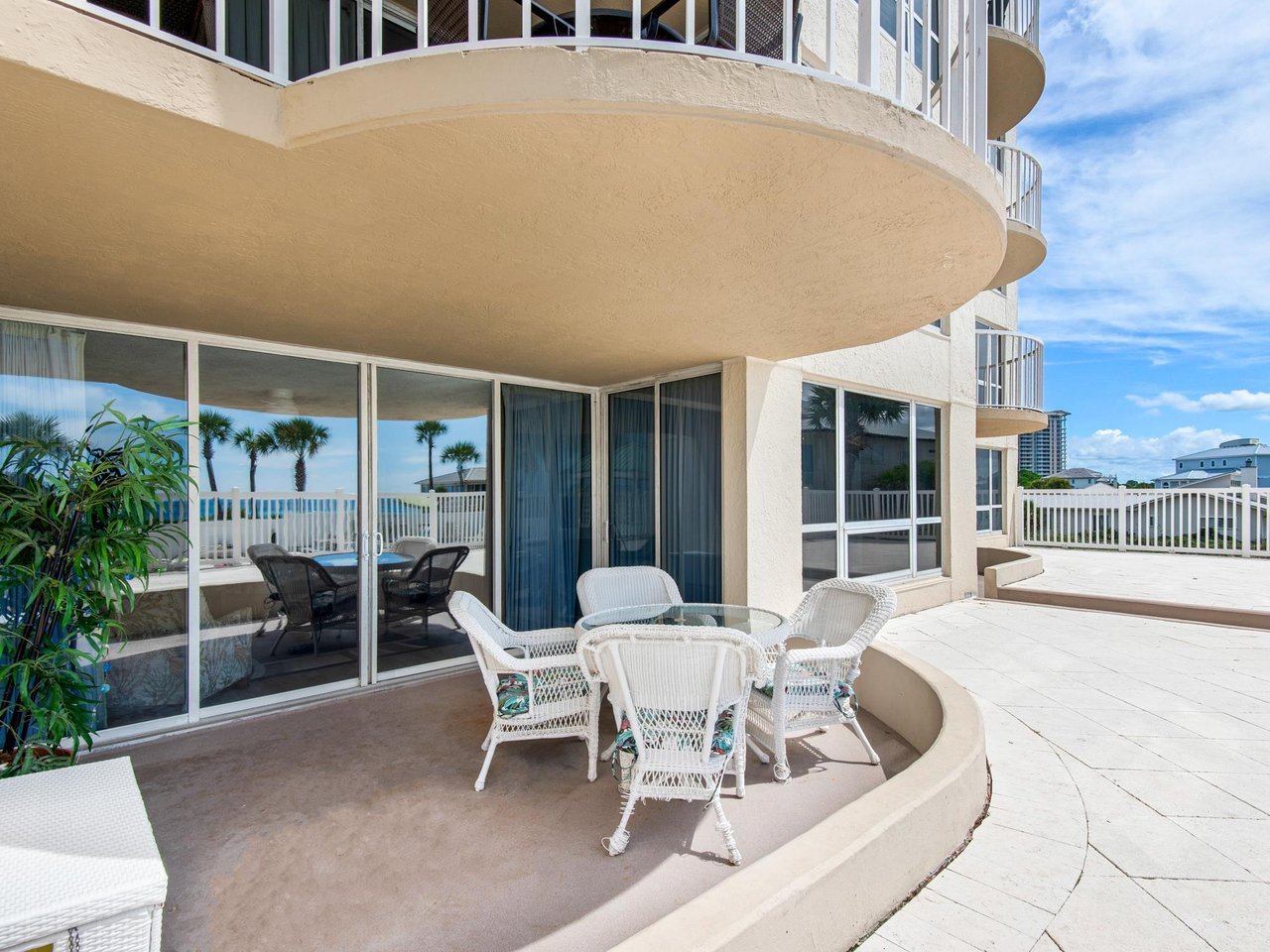 Private Poolside Balcony