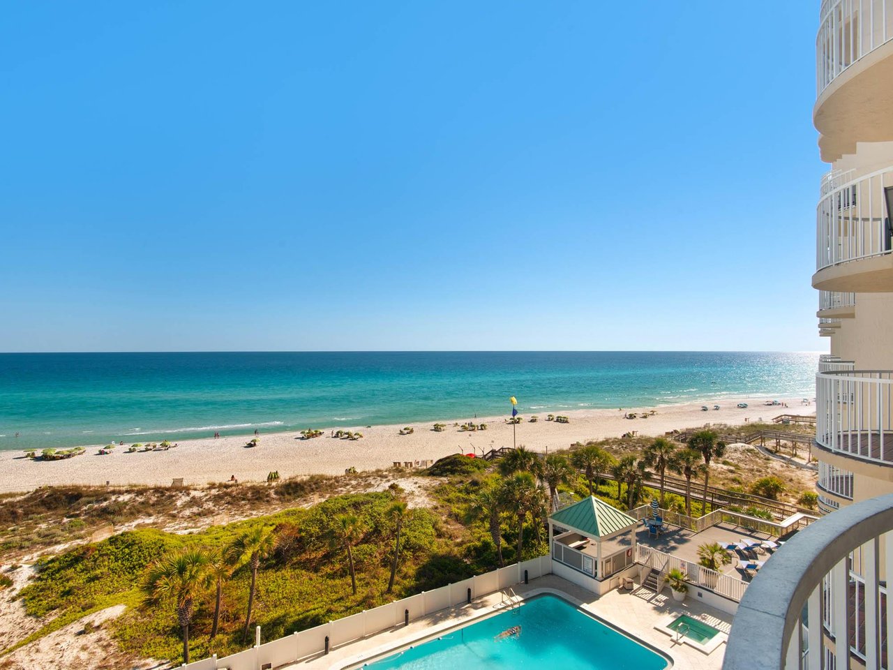 Private Balcony with Gulf View