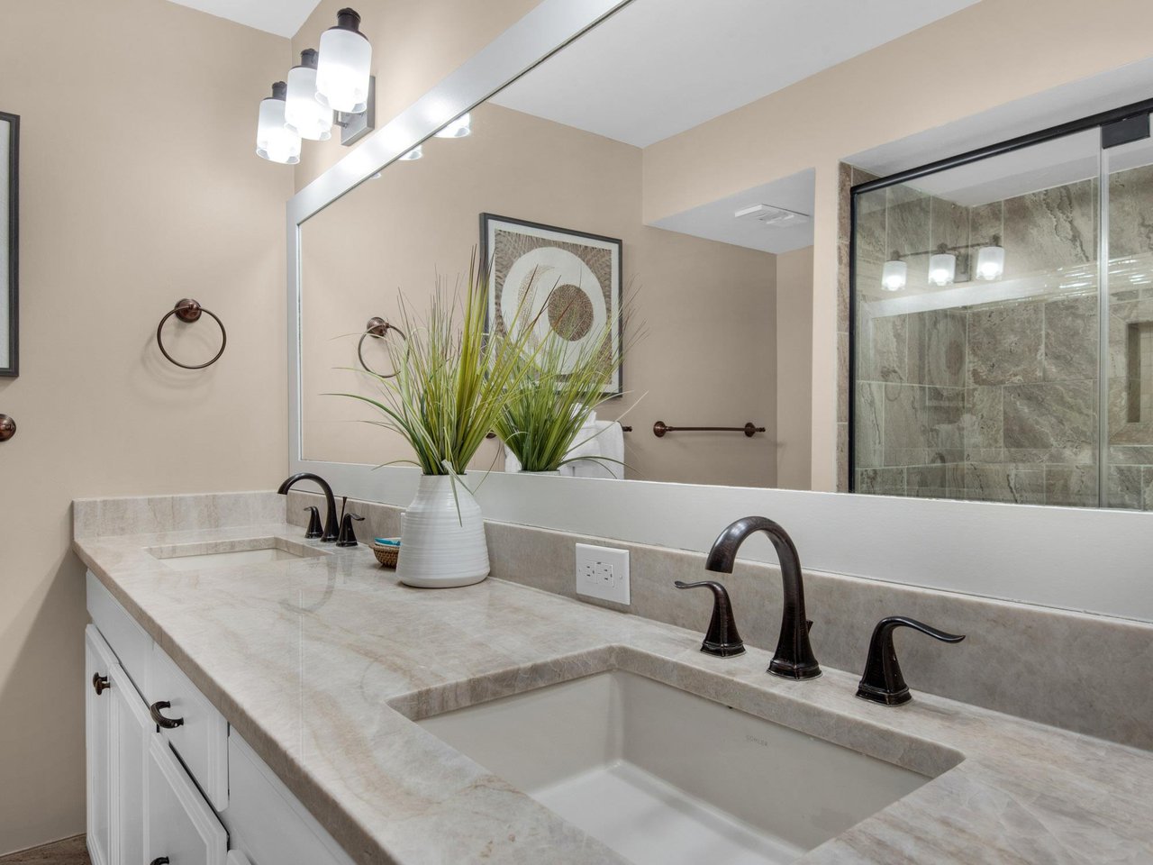 Bathroom 1 with Double Vanities