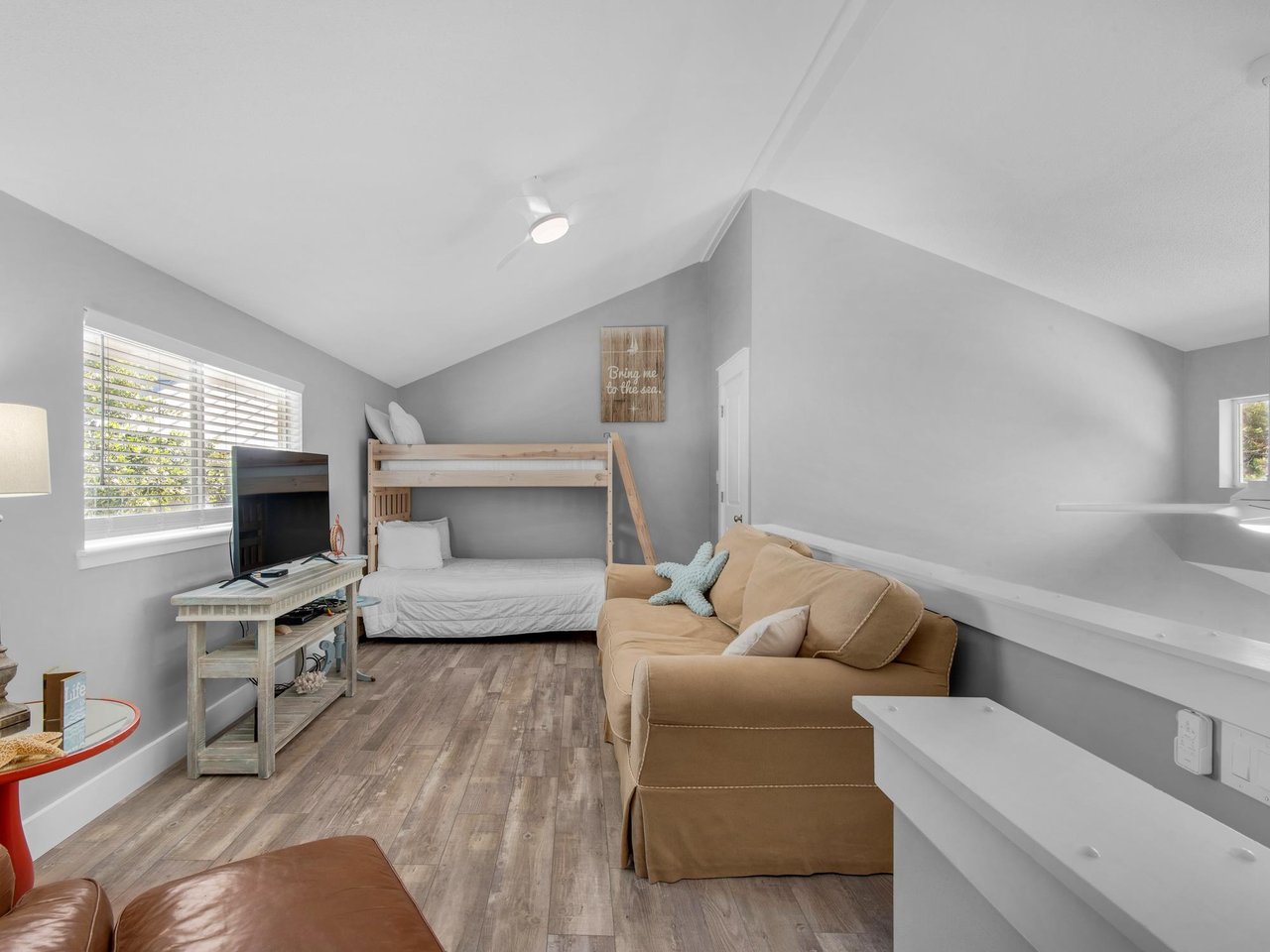 Loft Bedroom with Bunk and Sleeper Sofa