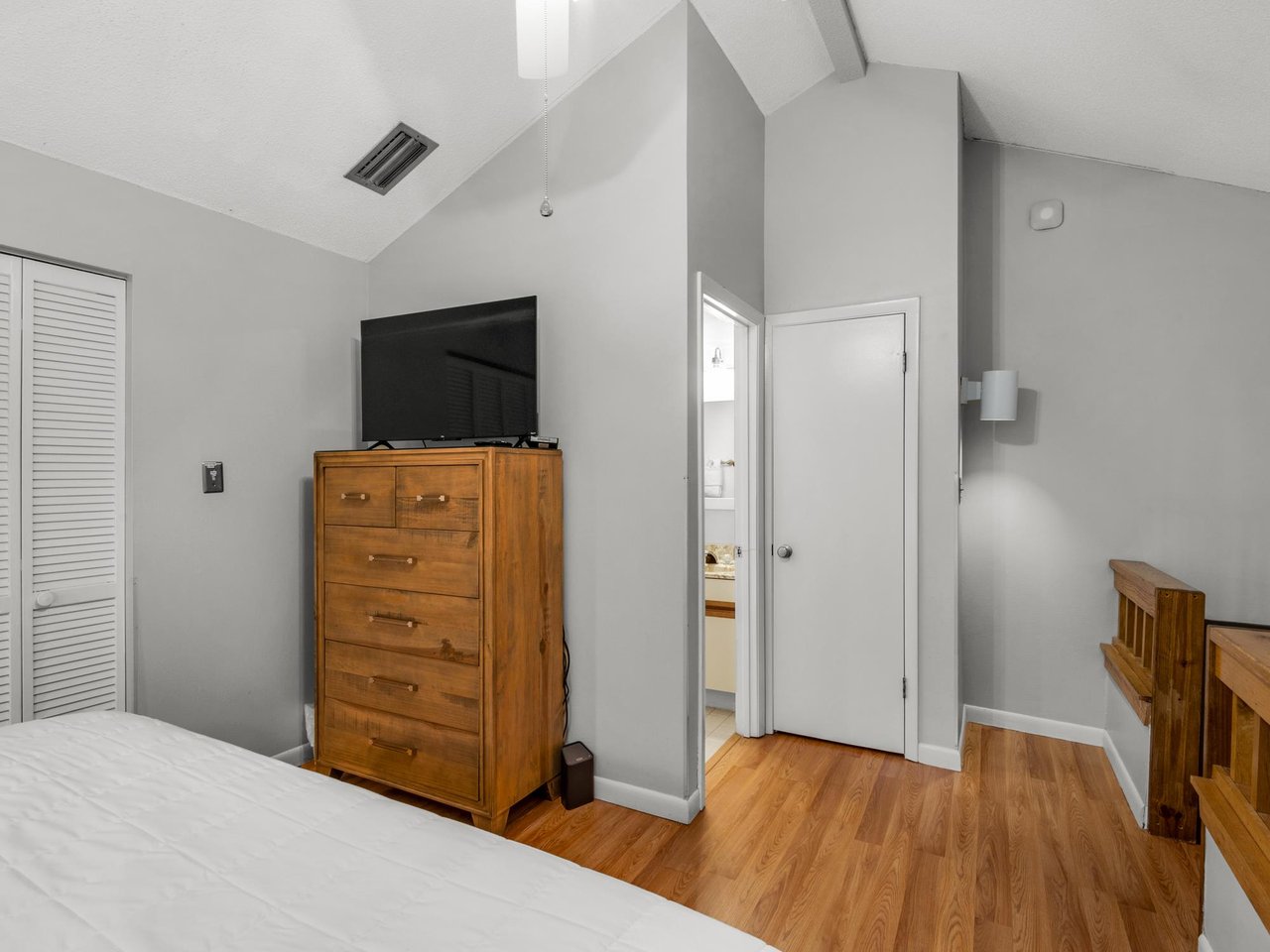 Loft Bedroom With Flat Screen TV