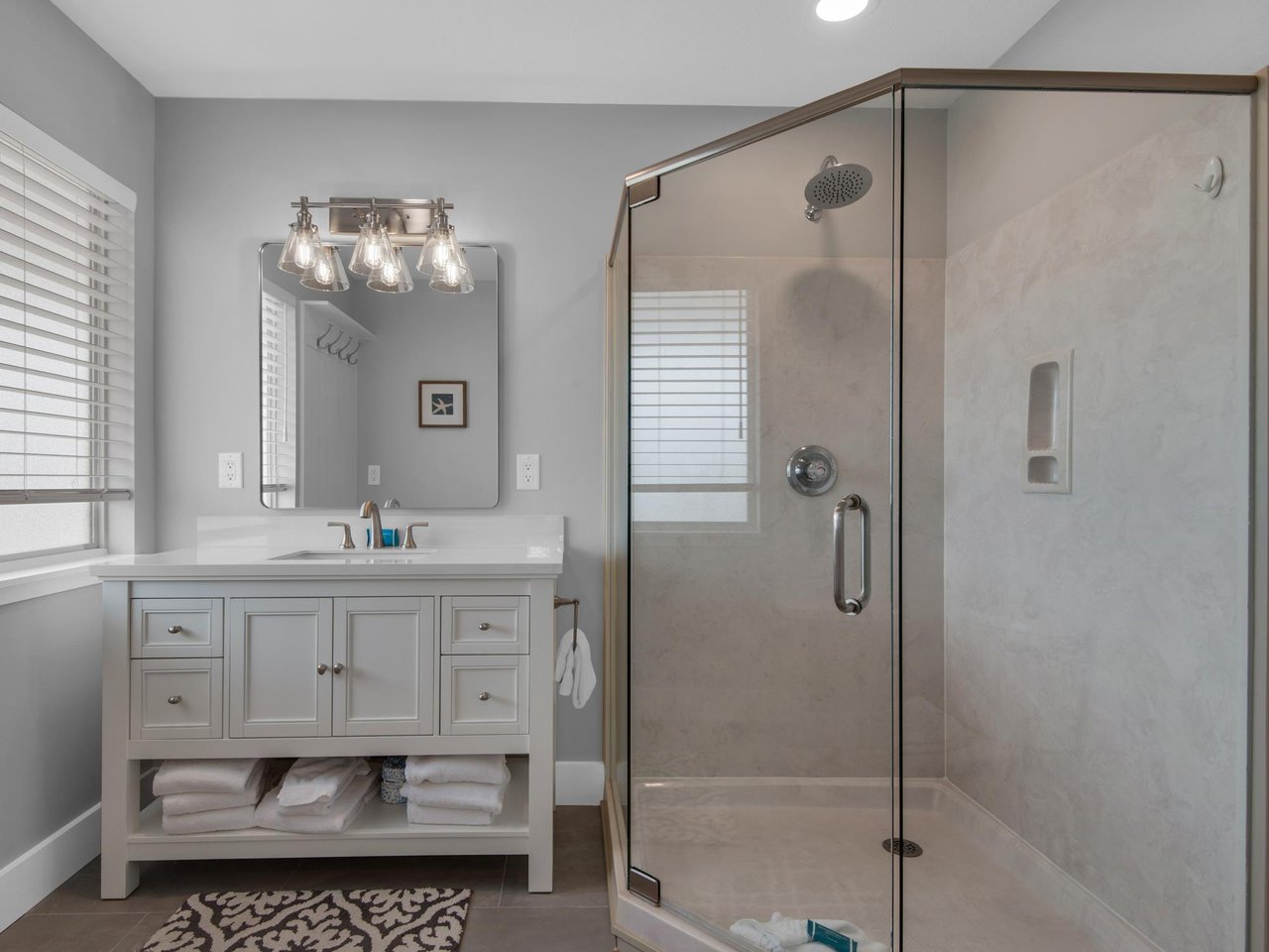 Bathroom 1 with walkin shower