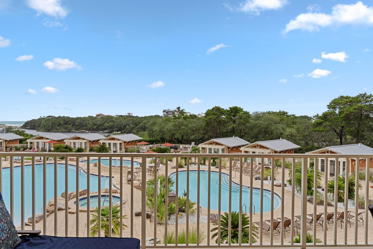 Beautiful water views from the private balcony of 2115.