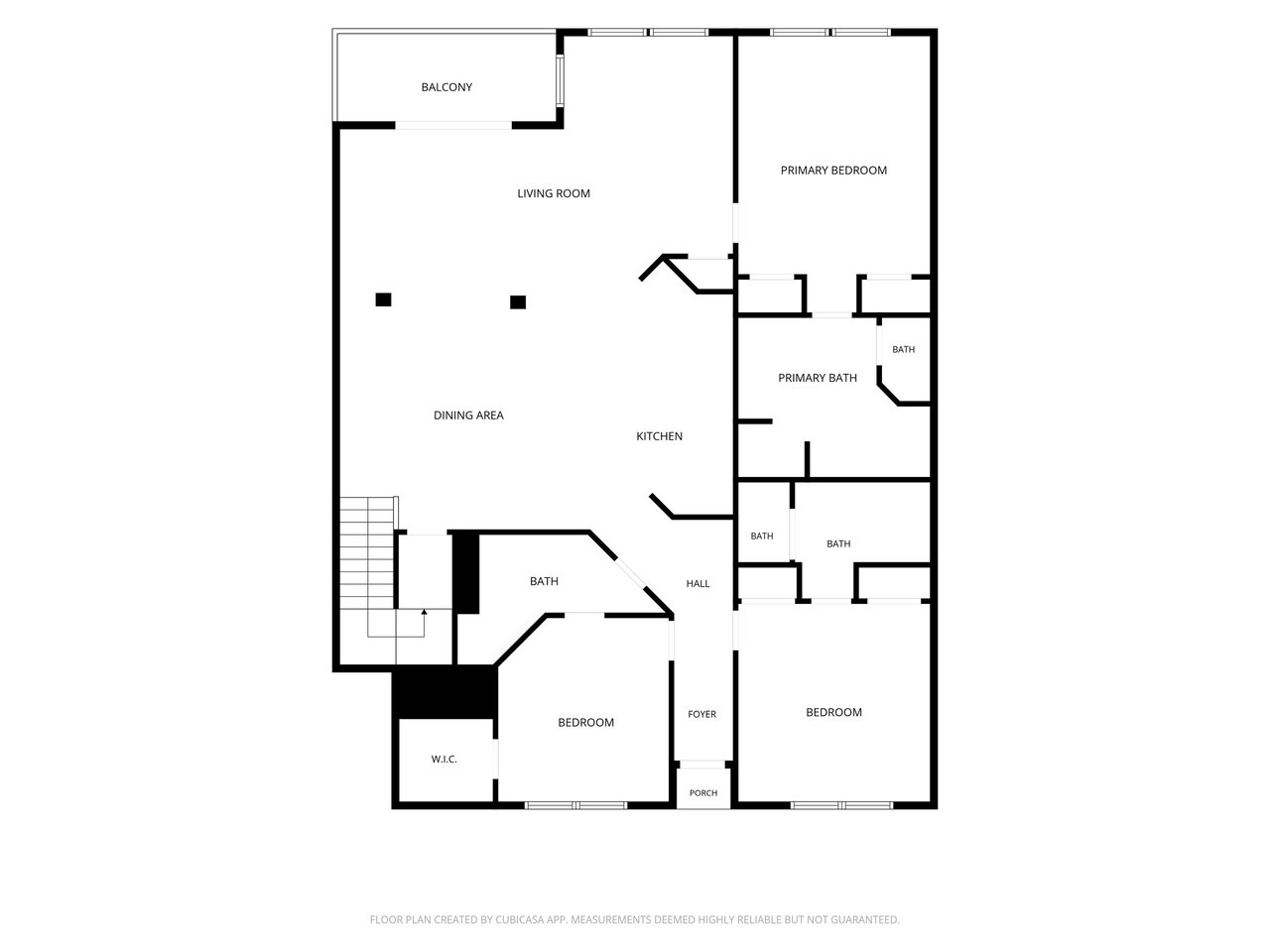 Floor plan showing the layout of this vacation rental