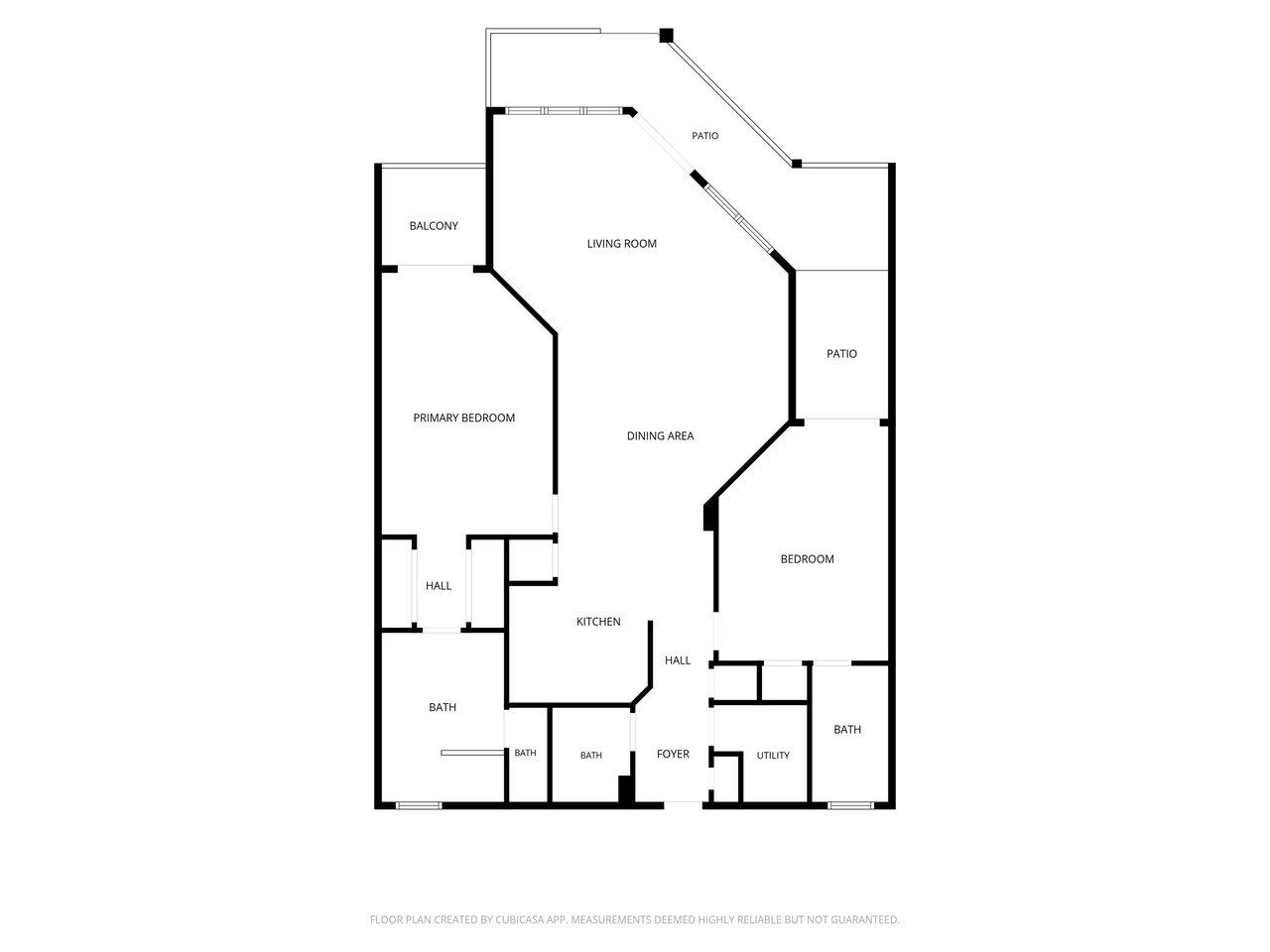 Floor plan showing the layout of this vacation rental