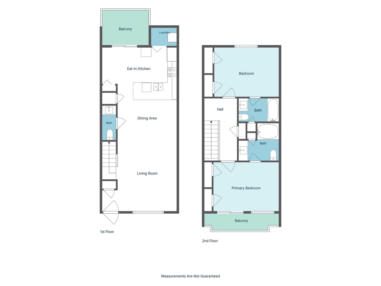 Floor plan showing the layout of this vacation rental