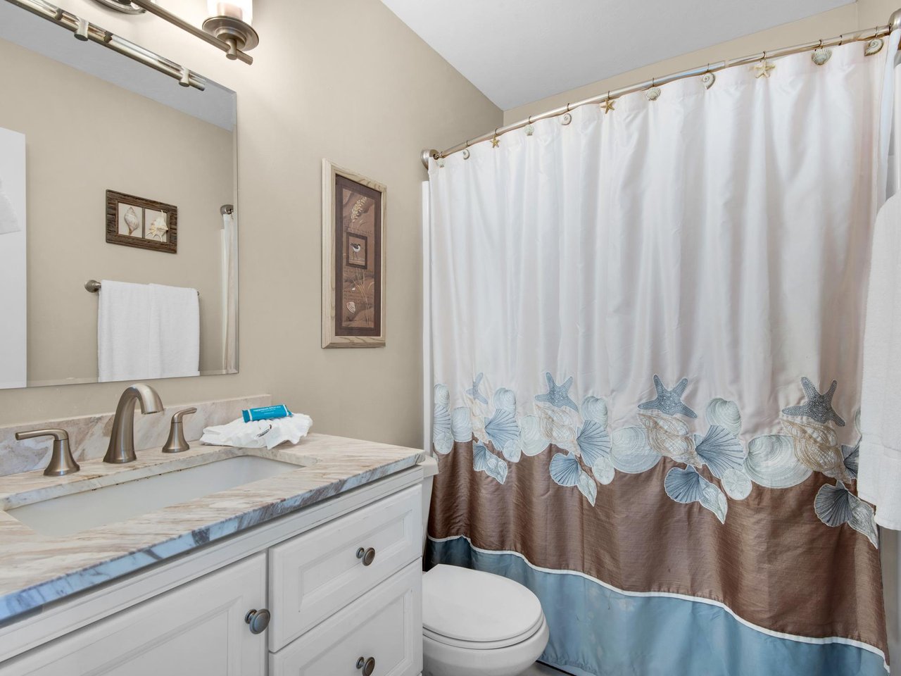 Primary Bathroom with Tub and Shower