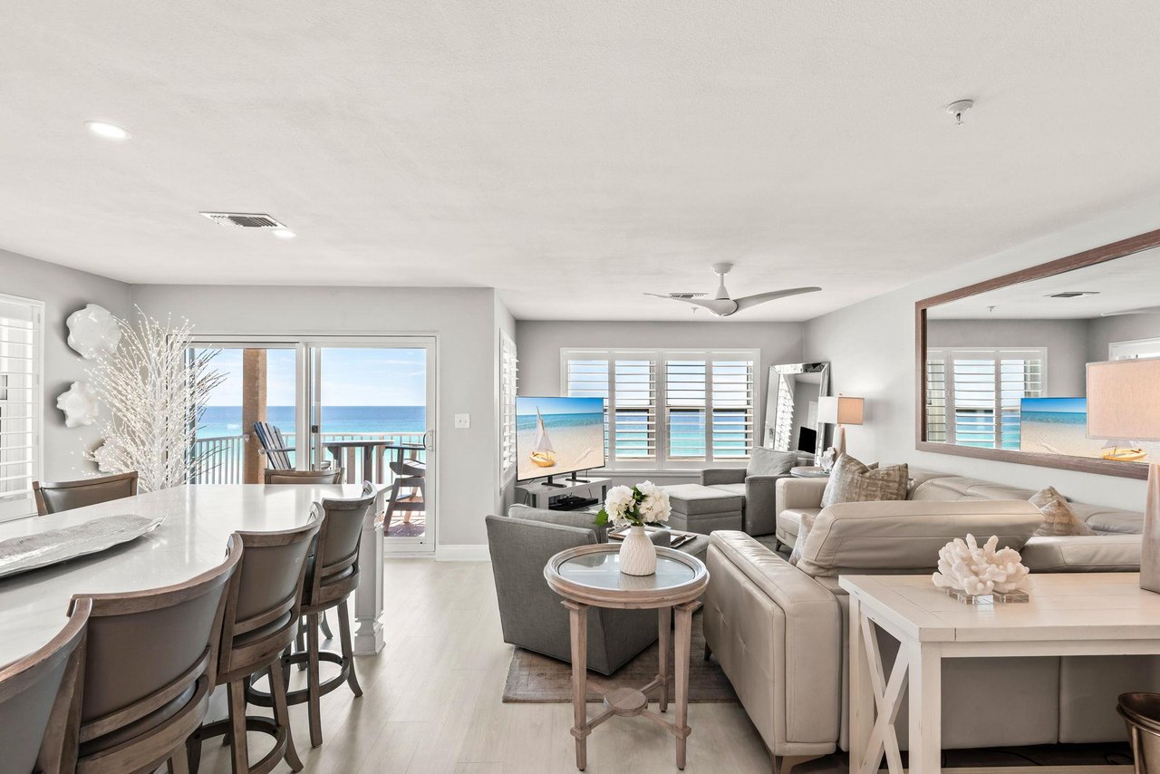 Open Living with Private Balcony Access