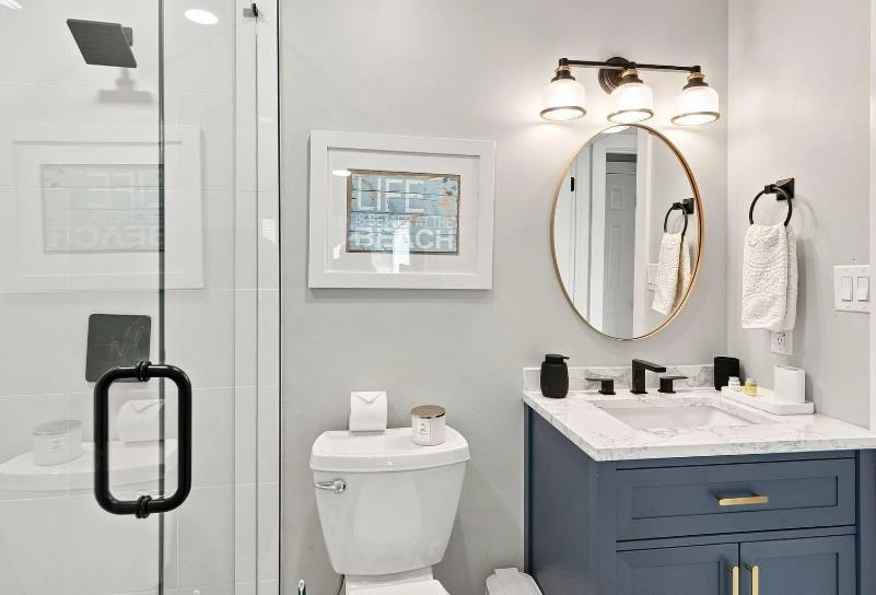 Step into your beautifully designed bathroom, where modern elegance meets everyday comfort. Fresh towels, a spacious vanity, and thoughtful touches create your private retreat.