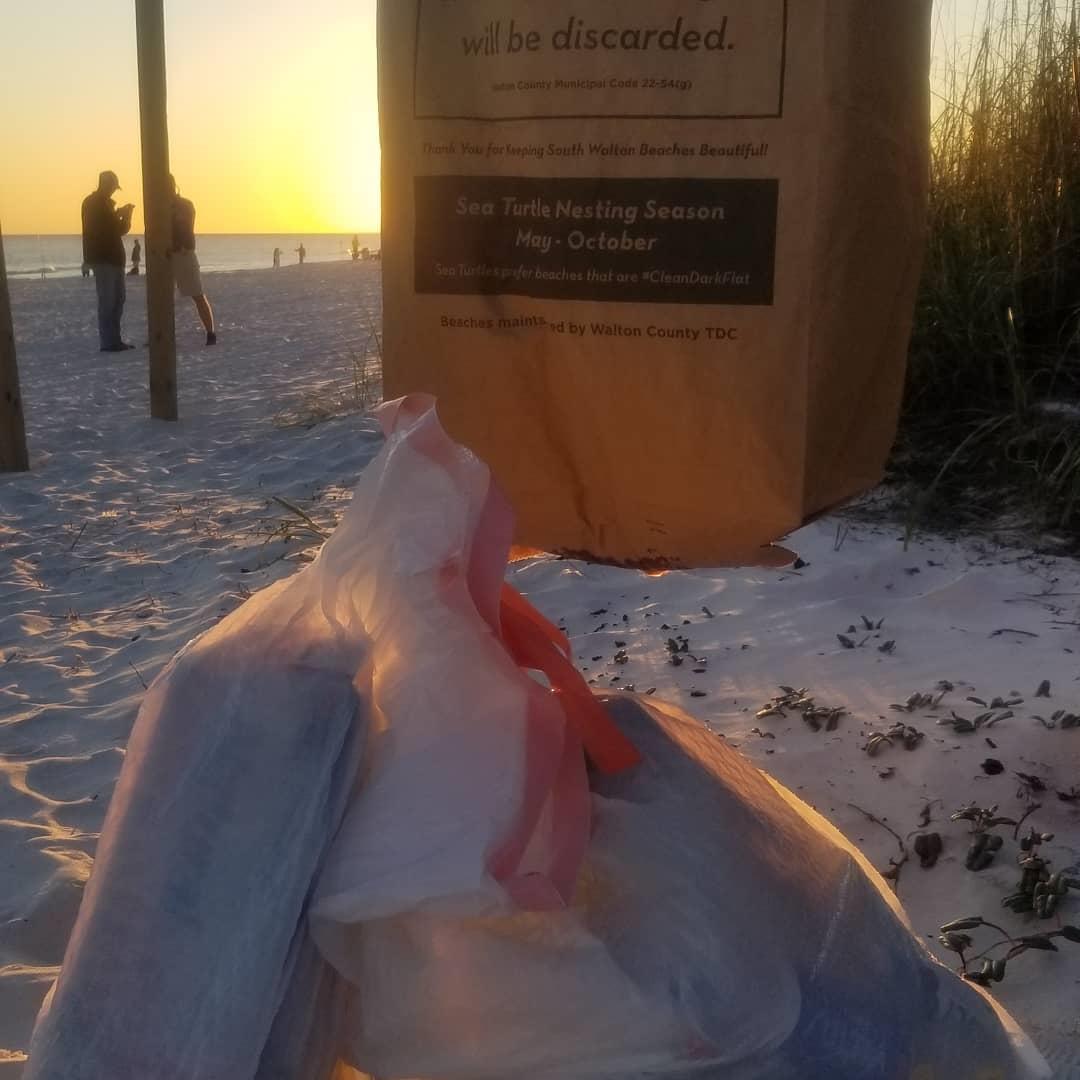 Beach trash