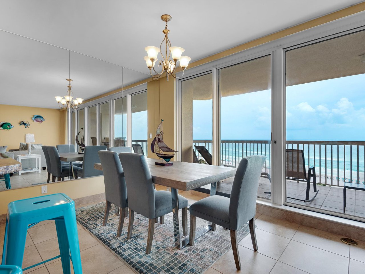 Dining Area with Access to Private Balcony