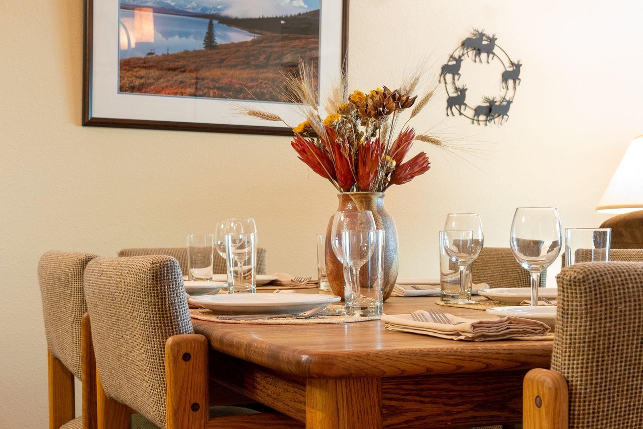 Dining area to enjoy meals