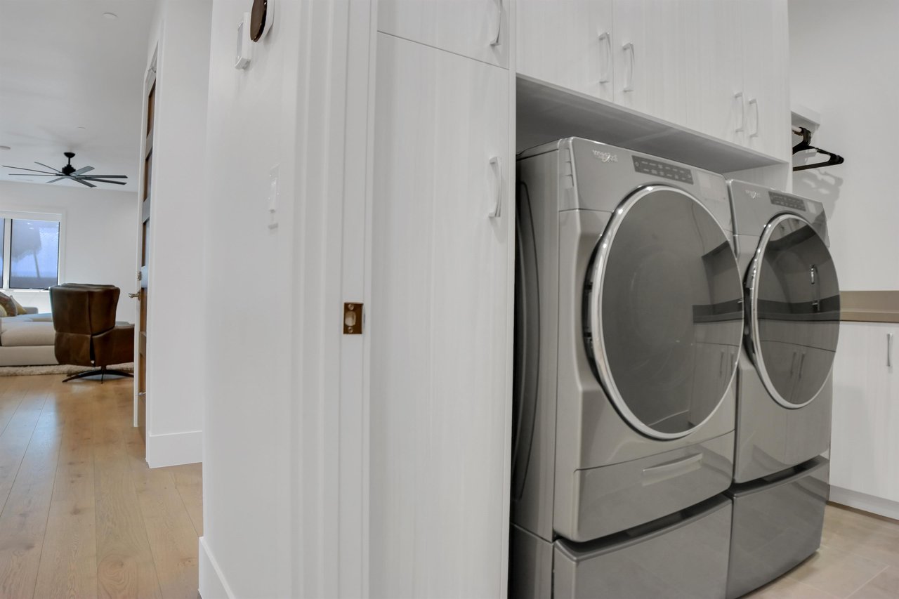 The vacation rental offers a second private washer and dryer on the lower level.
