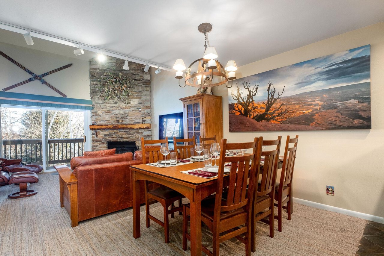 Bright dining area