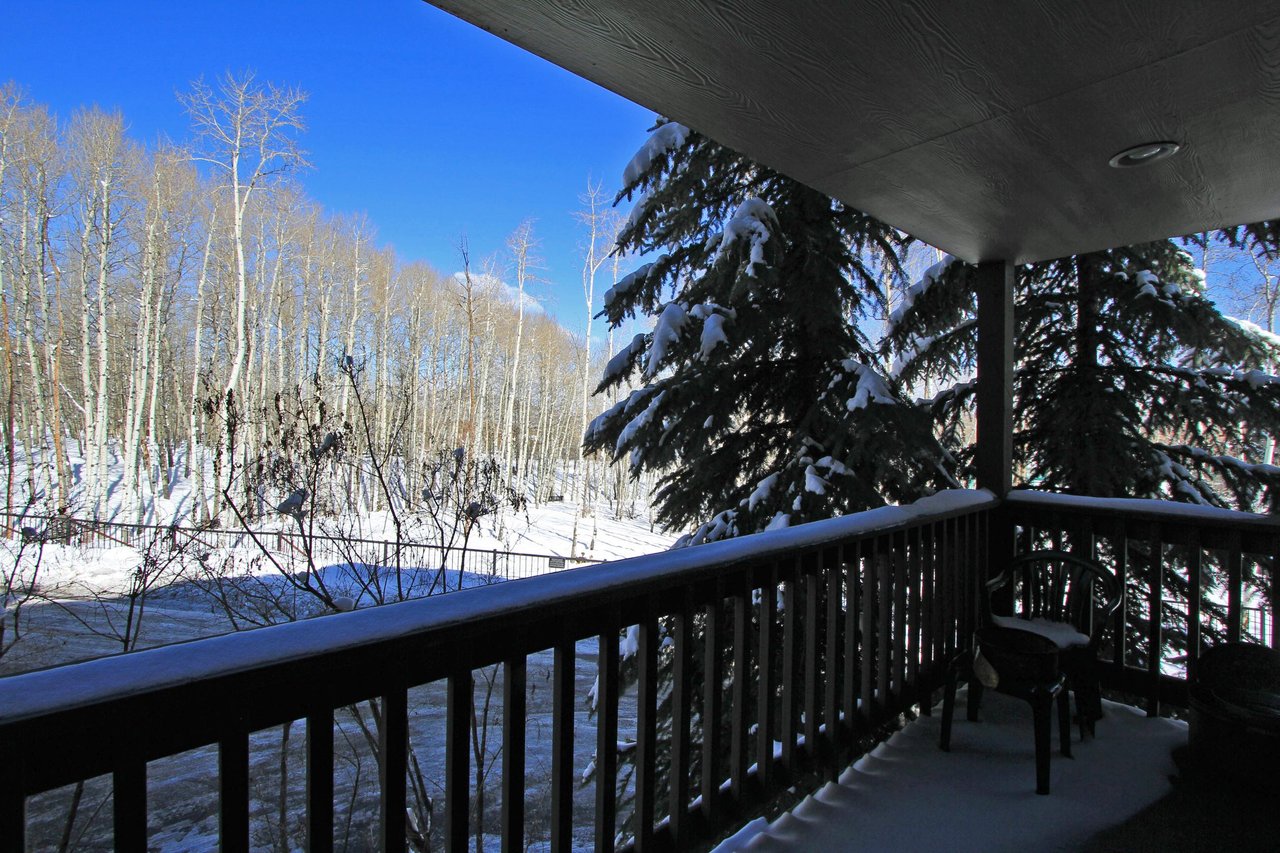 Beautiful views from the private balcony