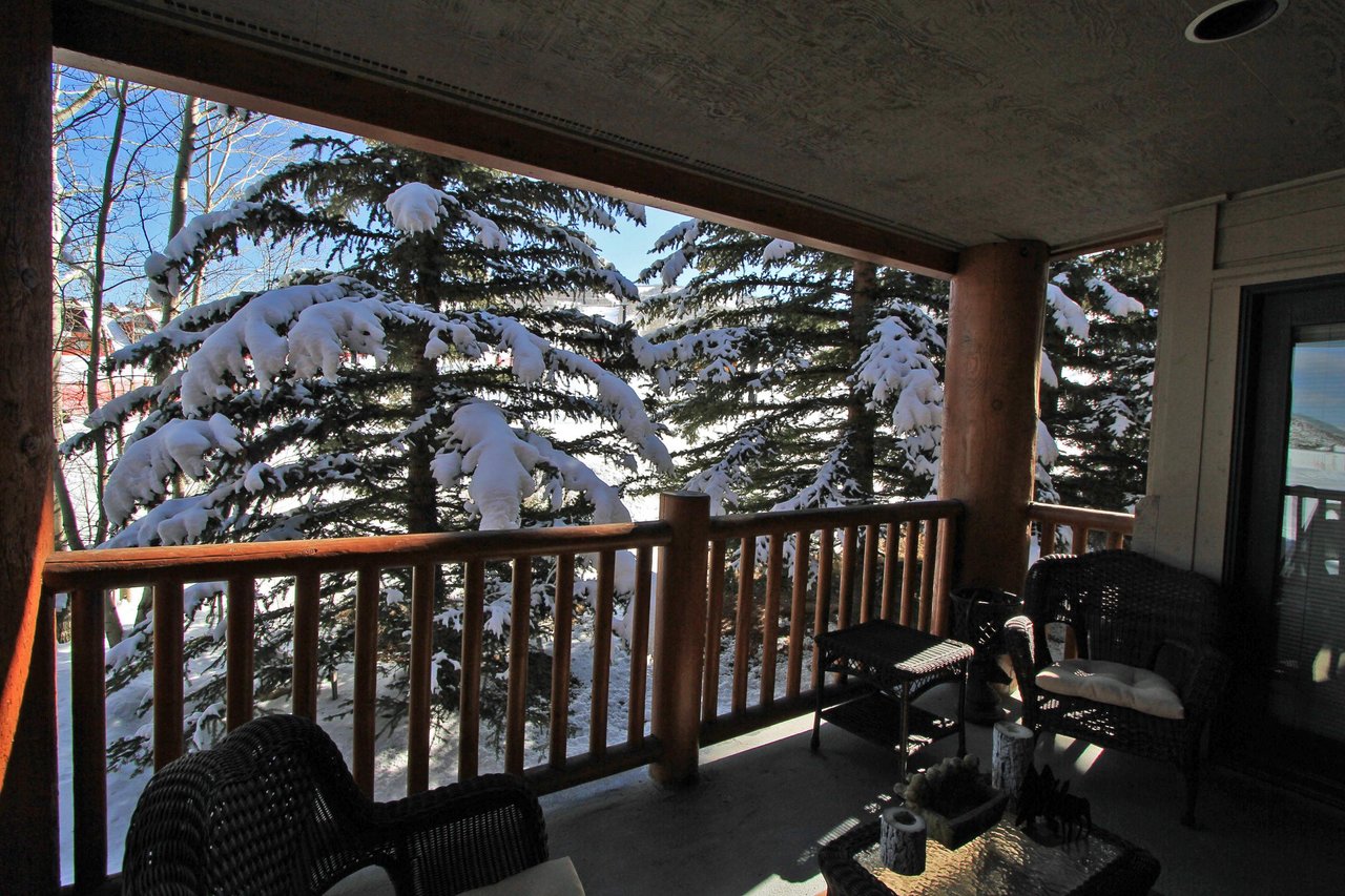 View from private patio