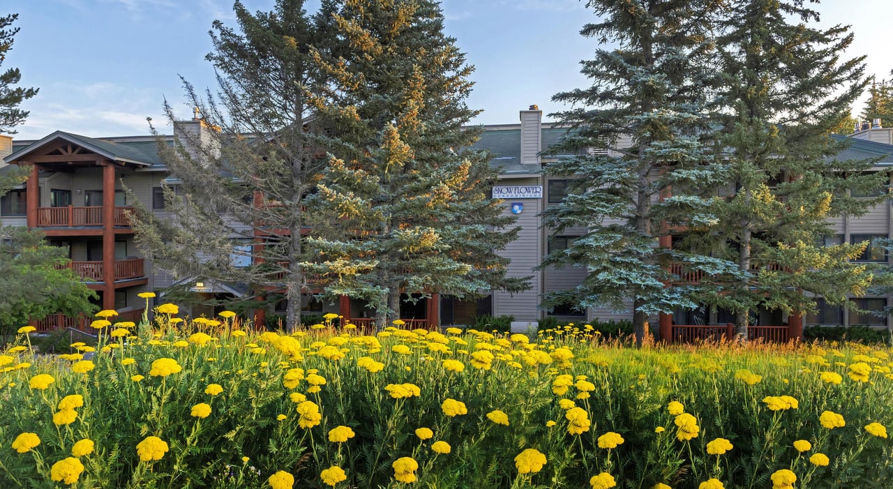 Premier Snow Flower Condominium vacation rental with skiinskiout access to Park City Mountain Resort