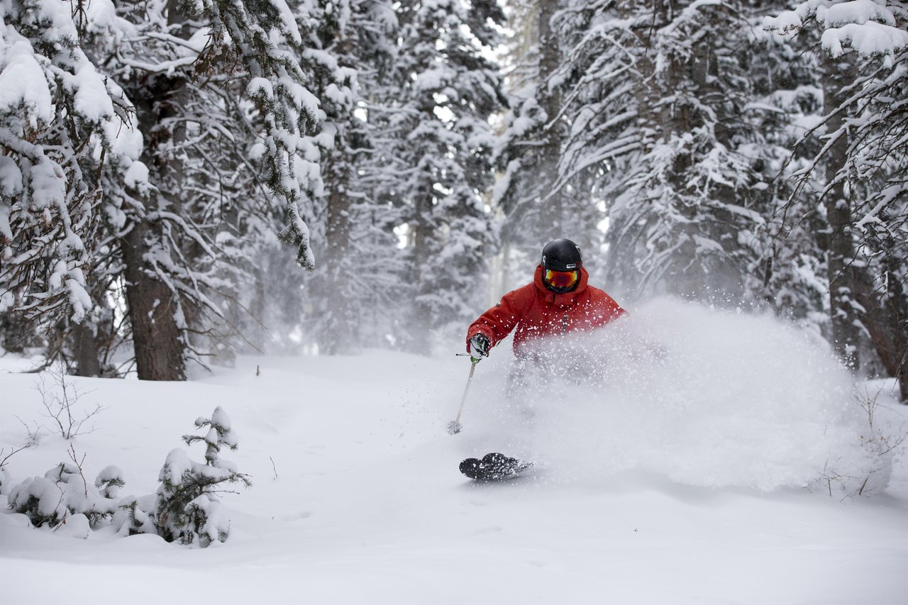Powder Skier at Park City Mountain Resort.