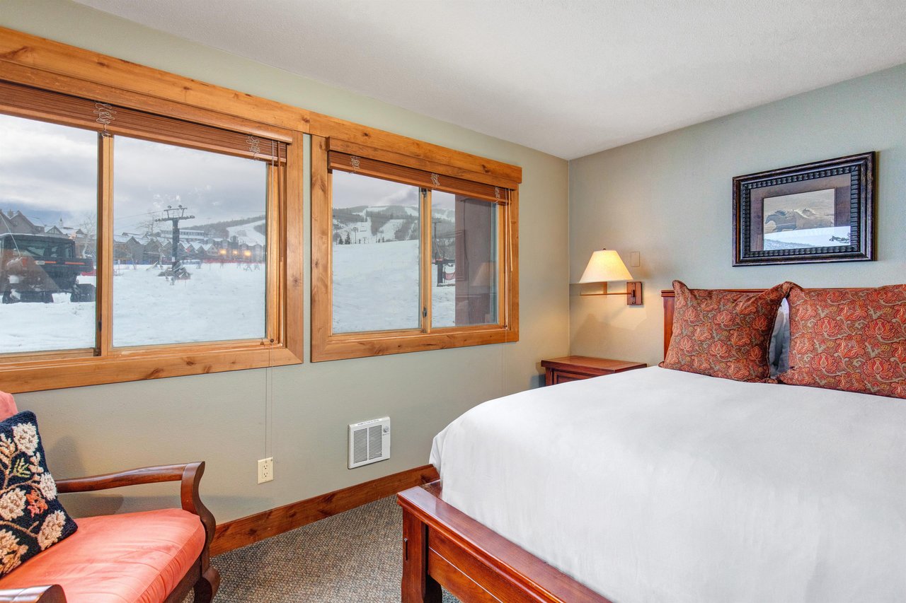 The main suite offers stunning slope side views of Park City Mountain Resort.