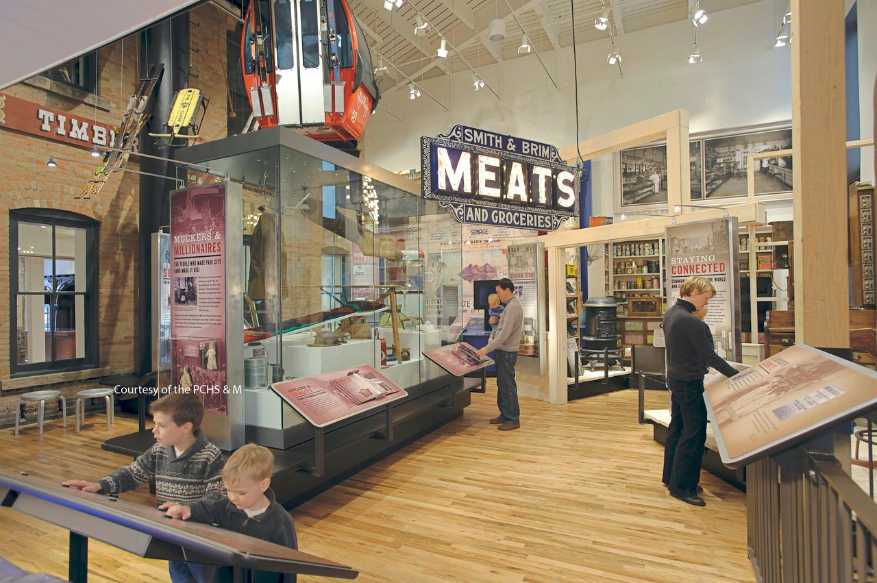 8186714 A Family Exploring Interactive Exhibits At The Park City History Museum
