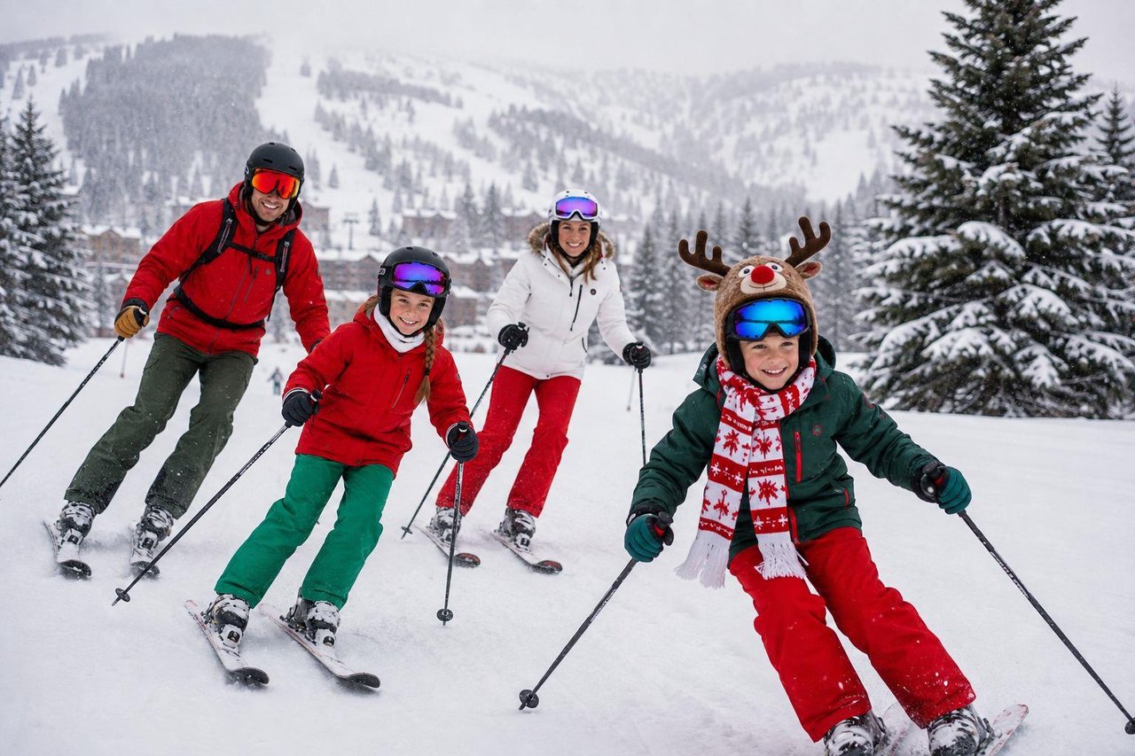 8577207 Family Skiing