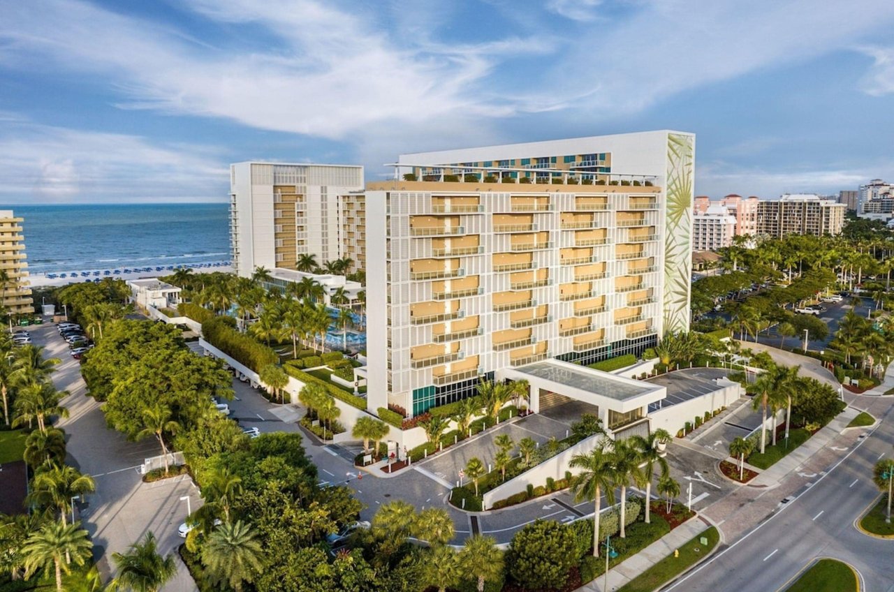 Aerial view of Marriotts Crystal Shores in Florida