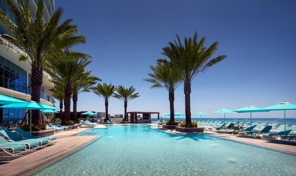 Pool at Opal Sands Resort in Clearwater Beach, Florida
