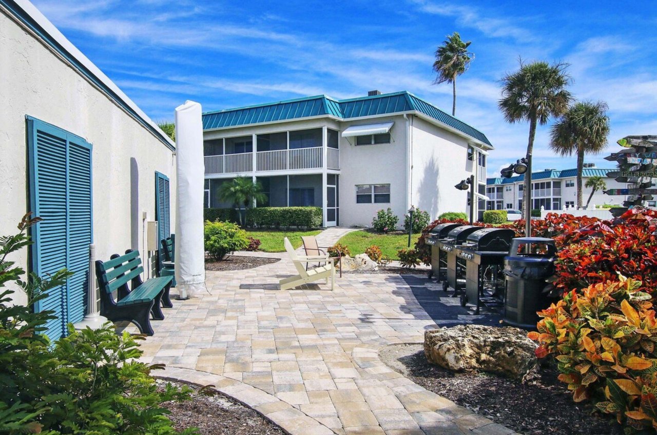 Relax and grill on the outdoor patio