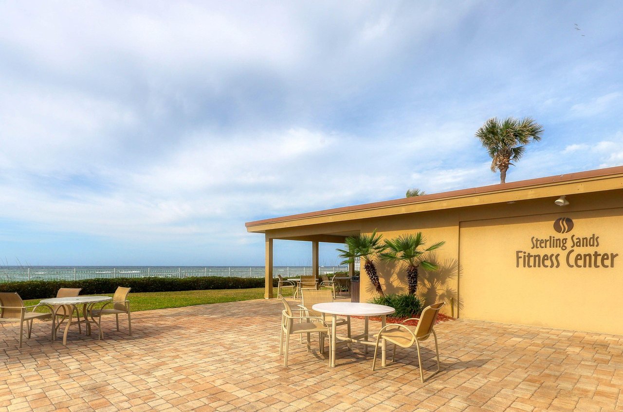 The beachside Sterling Sands Fitness Center