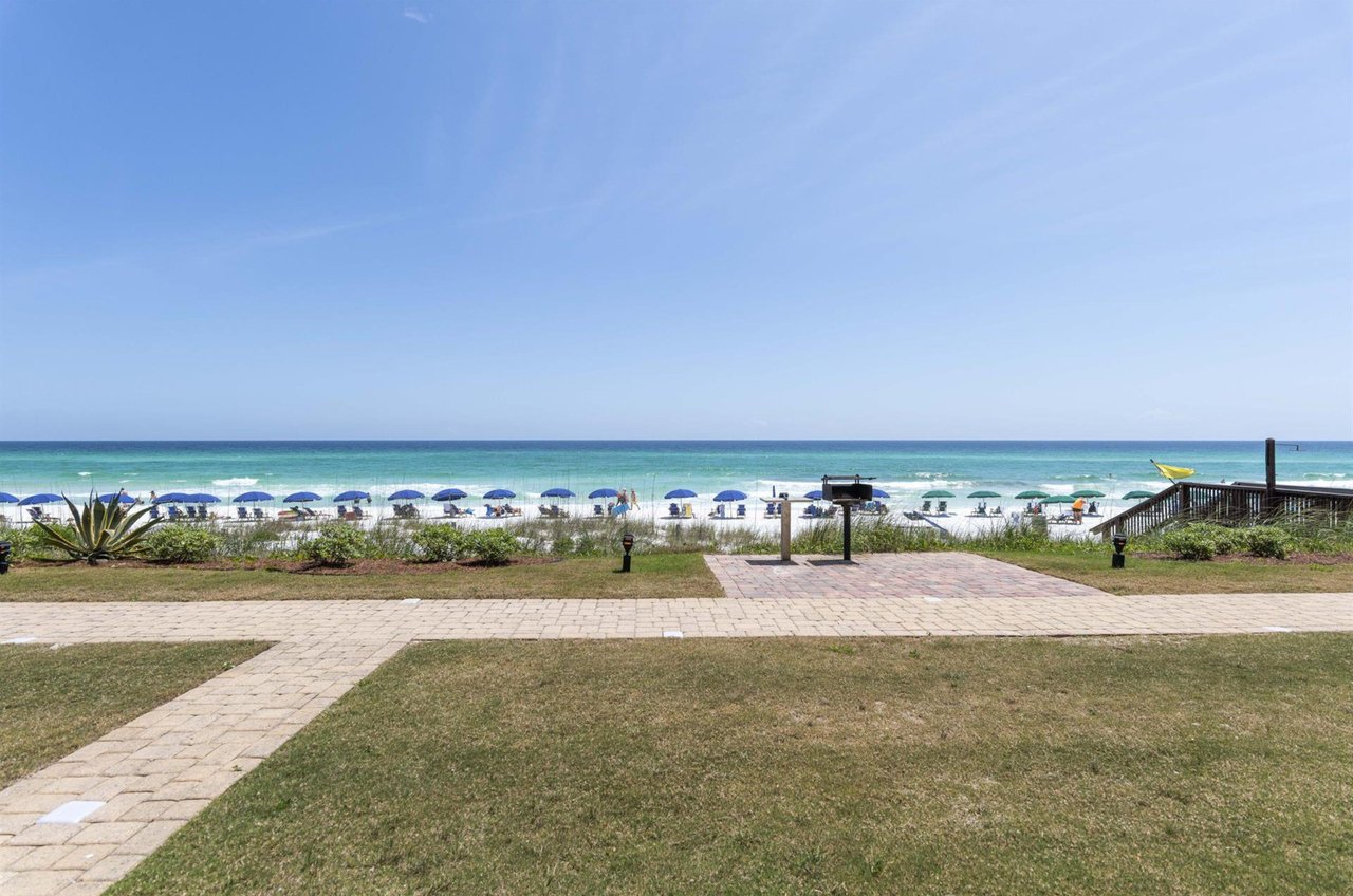 Coral Reef Club is nestled close to the beach.
