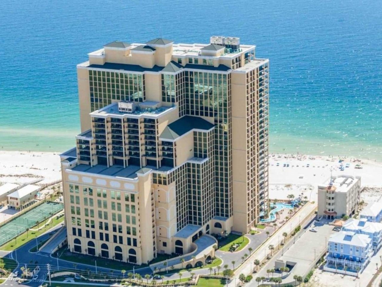 Aerial view of Phoenix West II in Orange Beach Alabama