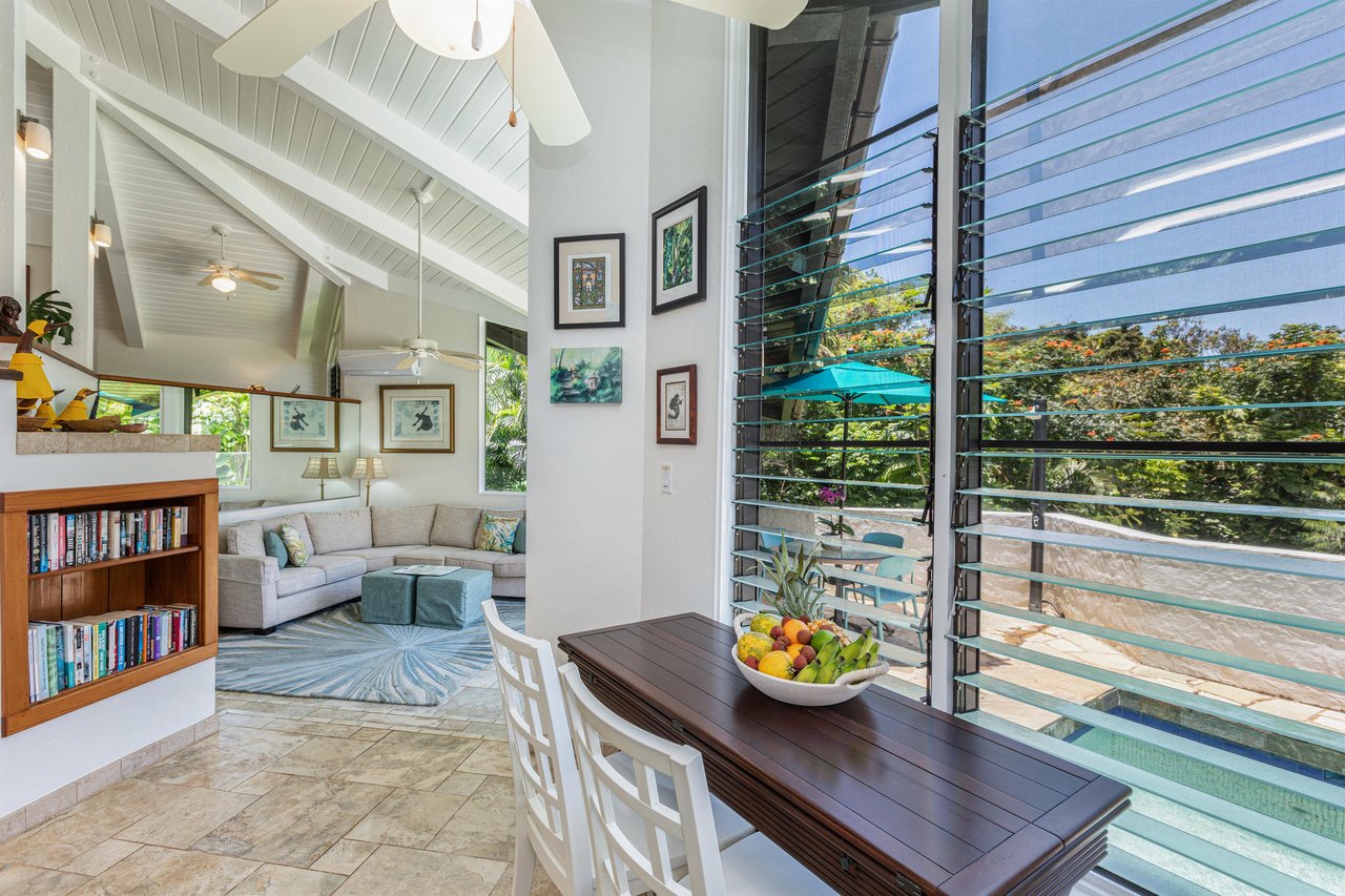 Take pleasure in dining inside or outside